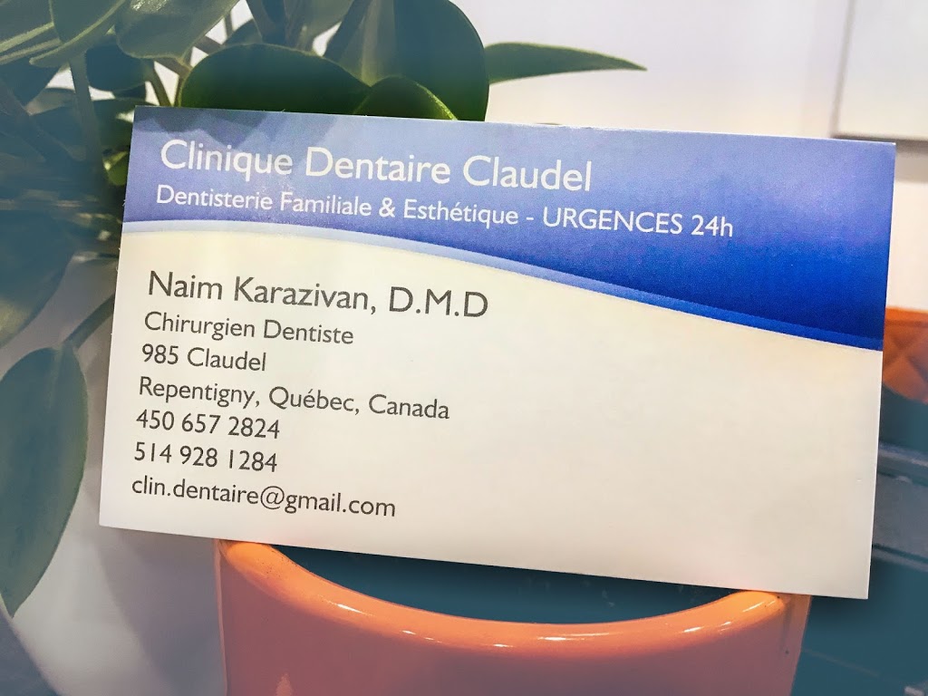 Clinique Dentaire Claudel | 985 Rue Claudel, Repentigny, QC J5Y 3V7, Canada | Phone: (450) 657-2824