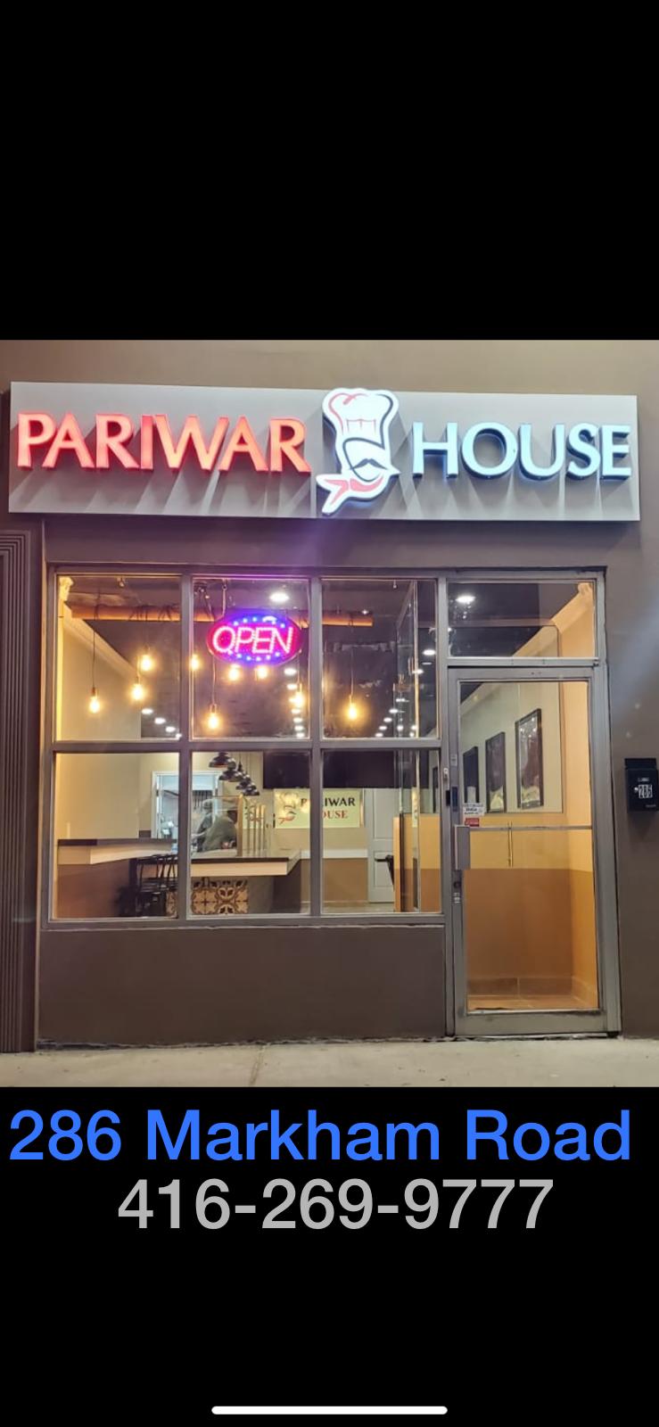 Pariwar House | 286 Markham Rd, Scarborough, ON M1J 3C5, Canada | Phone: (416) 269-9777