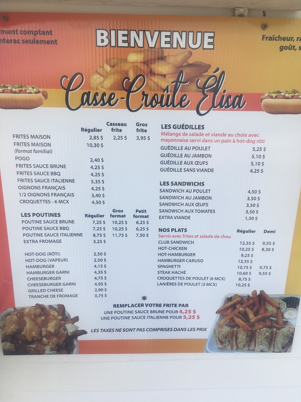 Casse Croute 2b Inc | 720 Rue St Laurent, Saint-Siméon, QC G0T 1X0, Canada | Phone: (418) 638-5375