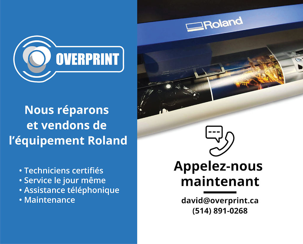 Overprint | 4555 Regional Rd 14, St-Eugène, ON K0B 1P0, Canada | Phone: (514) 891-0268