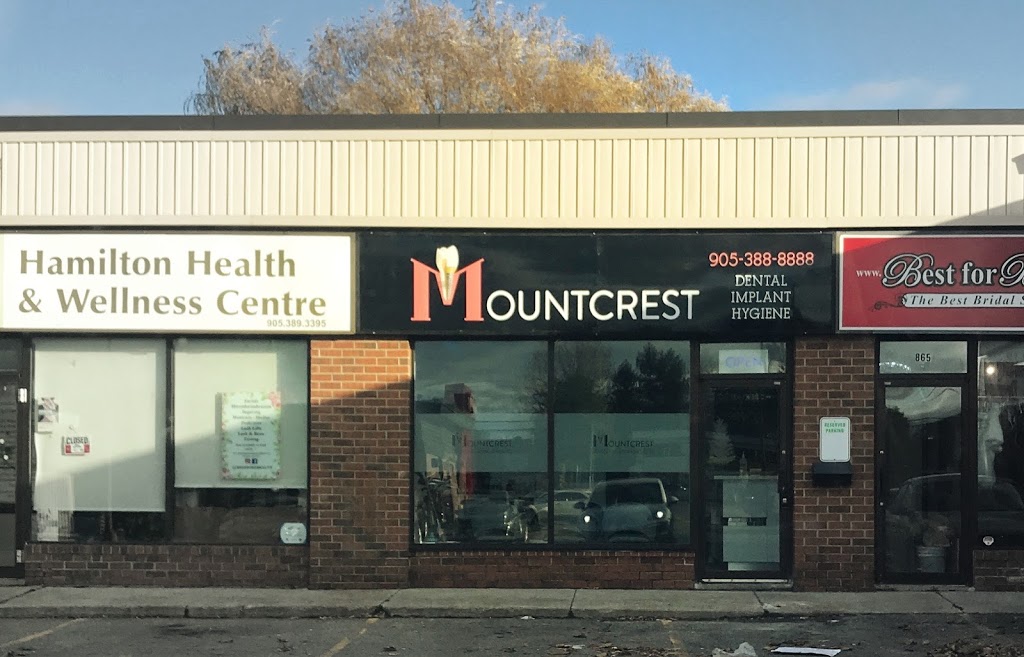 Mountcrest Dental | 865 Upper James St Unit # 4, Hamilton, ON L9C 3A3, Canada | Phone: (905) 388-8888