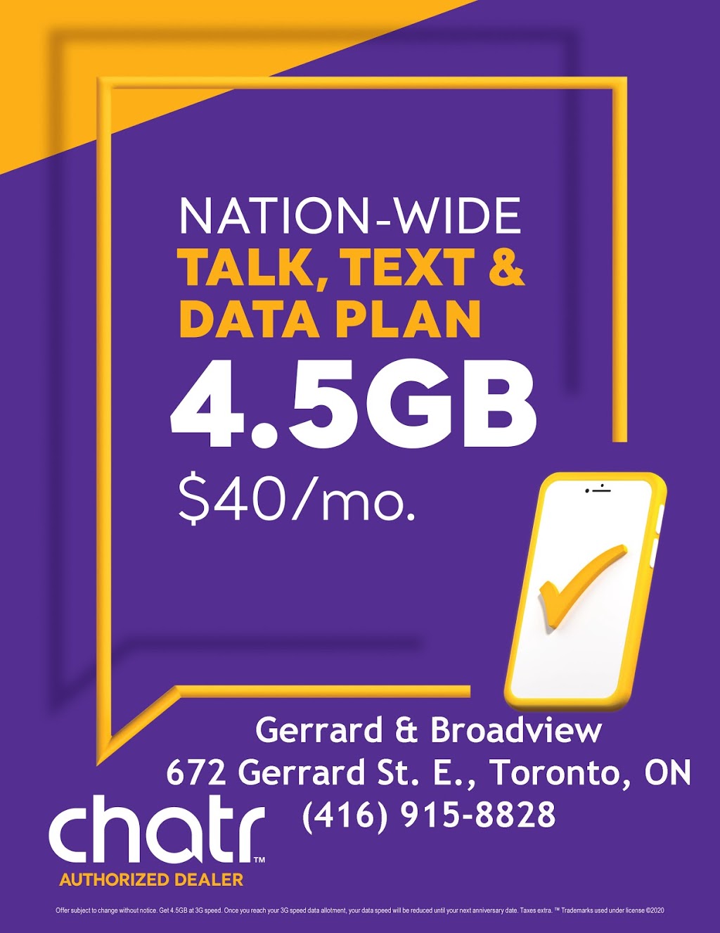 chatr Mobile | 672 Gerrard St E, Toronto, ON M4M 1Y3, Canada | Phone: (416) 915-8828