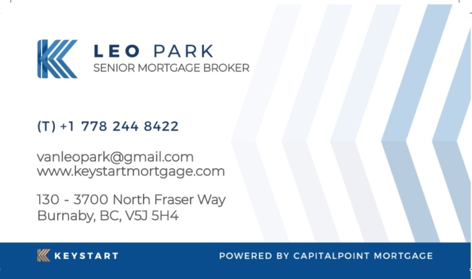 박종민 모기지 Leo Park Mortgage | 3700 N Fraser Way #130, Burnaby, BC V5J 5H4, Canada | Phone: (778) 244-8422