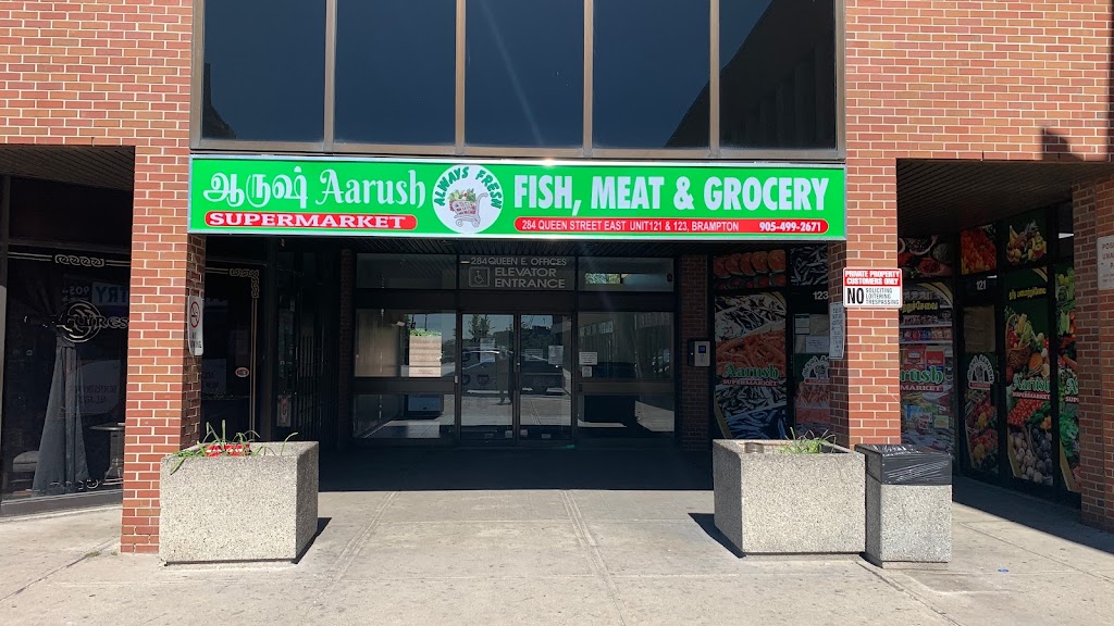 Aarush Supermarket | 284 Queen St E #123, Brampton, ON L6V 1C2, Canada | Phone: (905) 499-2671