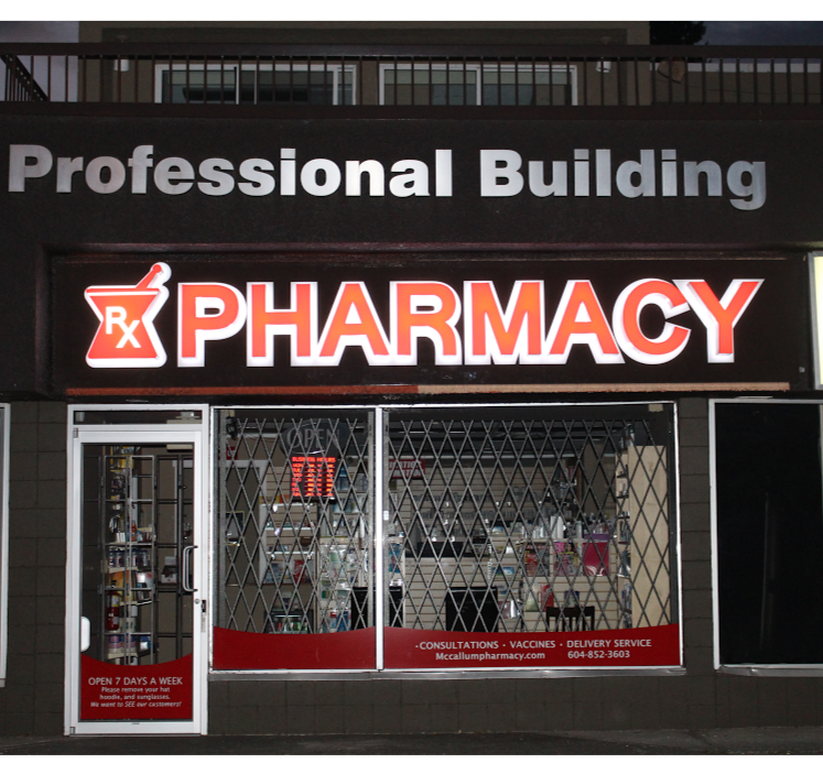 McCallum Pharmacy Inc | 2481 McCallum Rd #103, Abbotsford, BC V2S 3P8, Canada | Phone: (604) 852-3603