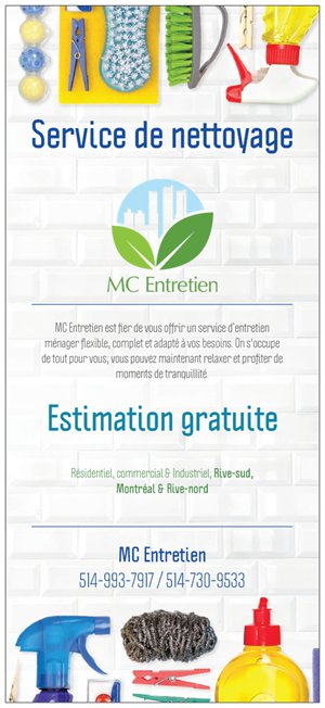 MC entretien | 5690 Av. Iberville, Saint-Hubert, QC J3Y 1N1, Canada | Phone: (450) 626-1586