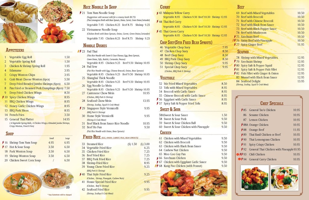 General Thai & Chinese Cuisine (Richmond Hill) | 11000 Yonge St unit C2, Richmond Hill, ON L4C 3E4, Canada | Phone: (905) 508-4639