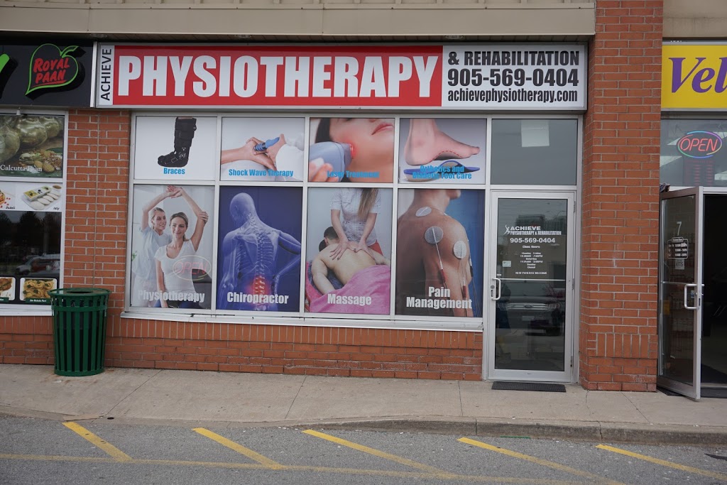 Achieve Physiotherapy & Rehabilitation | 3050 Artesian Dr Unit # 8, Mississauga, ON L5M 7P5, Canada | Phone: (905) 569-0404