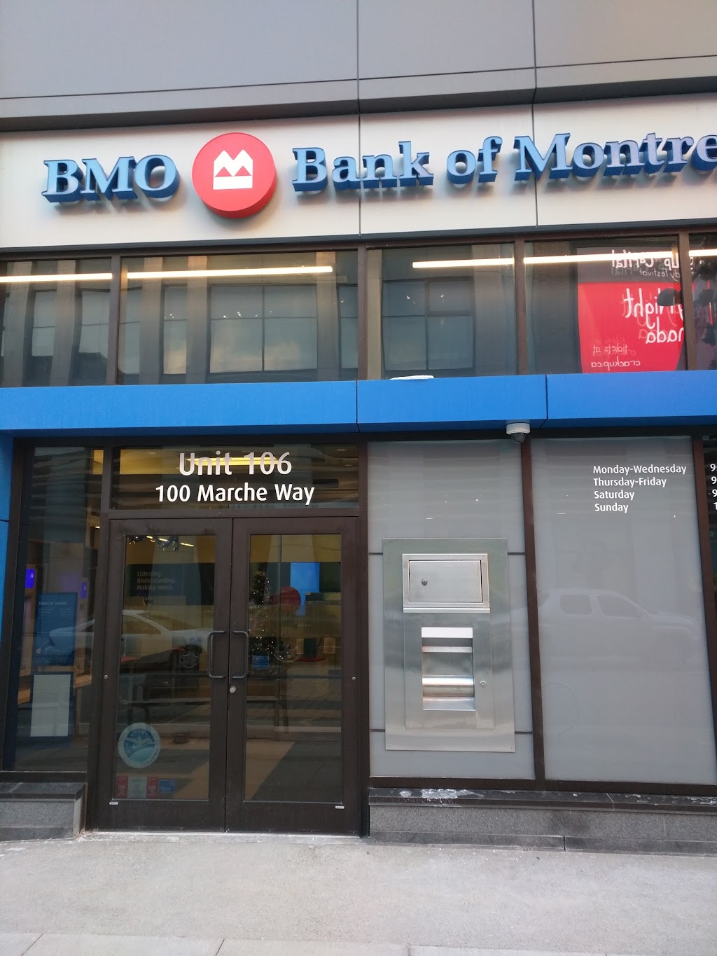 BMO Bank of Montreal | 100 Marché Way, Ottawa, ON K1S 5J3, Canada | Phone: (613) 569-1969