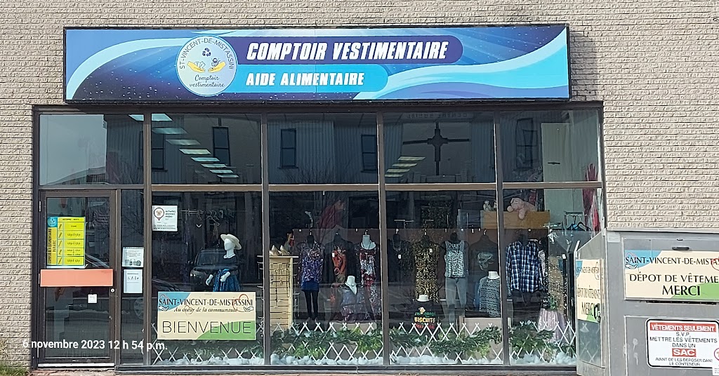 Comptoir vestimentaire St-Vincent-de-Mistassini | 118 Av. de lÉglise, Dolbeau-Mistassini, QC G8L 4W4, Canada | Phone: (418) 630-8574