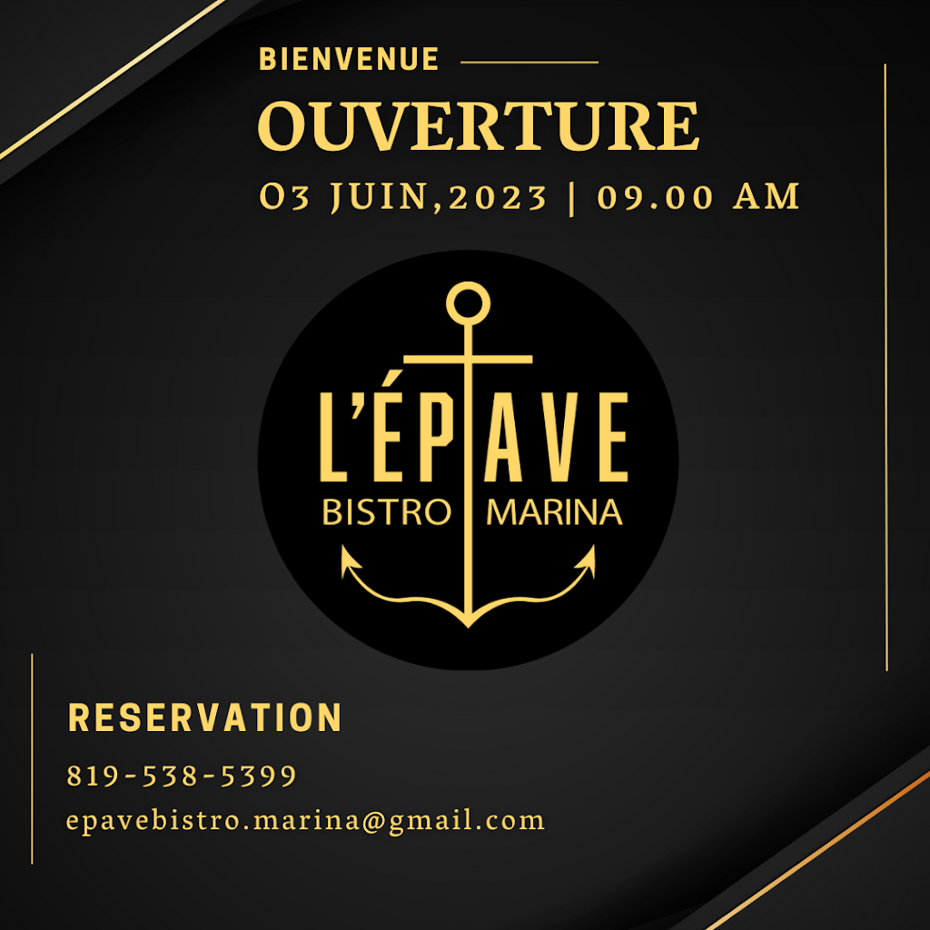 LÉpave Bistro.marina | 599 1re Av, Grandes-Piles, QC G0X 1H0, Canada | Phone: (819) 538-5399