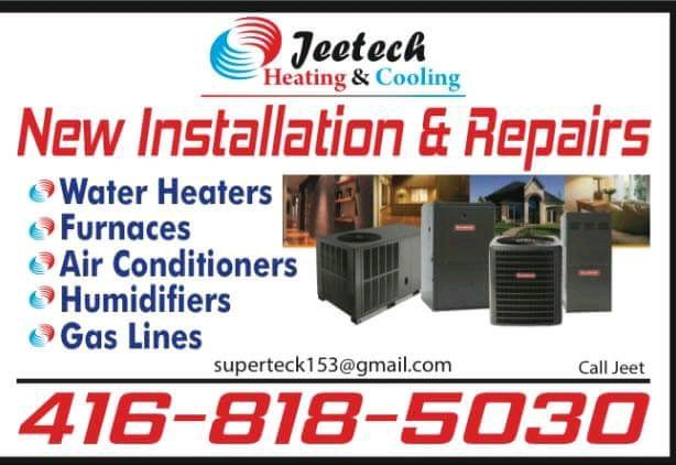 JEETECH HEATING AND COOLING INC | Tetra Ct, Brampton, ON L6X 5M2, Canada | Phone: (416) 818-5030