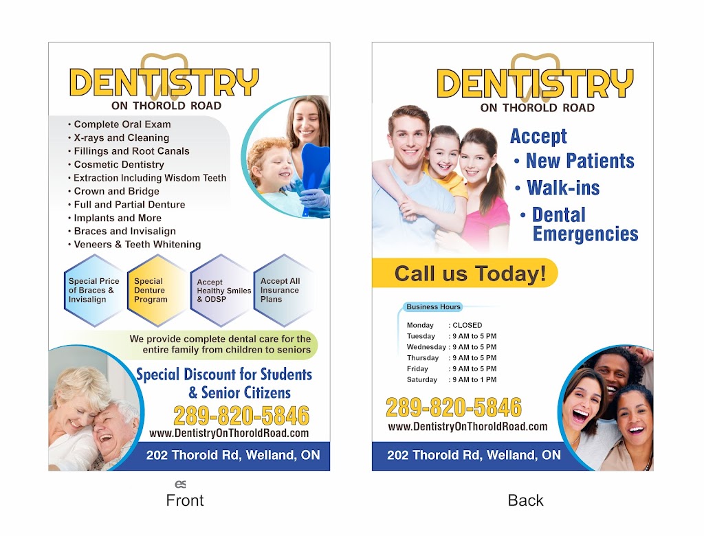Dentistry On Thorold Road | 202 Thorold Rd, Welland, ON L3C 3V7, Canada | Phone: (289) 820-5846