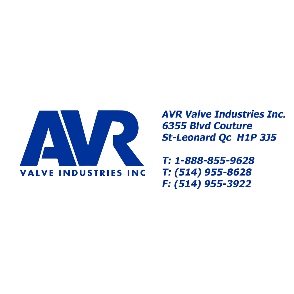 A V R Industries De Valve | 6355 Bd Couture, Saint-Léonard, QC H1P 3J5, Canada | Phone: (514) 955-8628