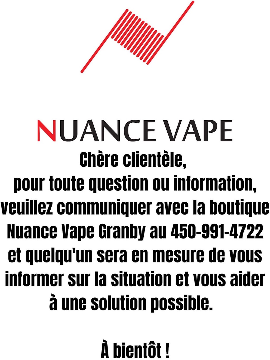 Nuance Vape Farnham | 474 dHôtel-de-ville, Farnham, QC J2N 2H2, Canada | Phone: (450) 337-1513