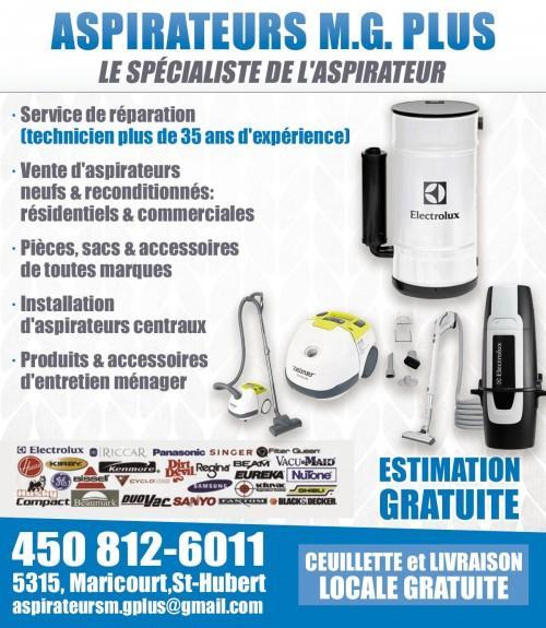 ASPIRATEURS M.G PLUS | 5315 Boulevard Maricourt, Saint-Hubert, QC J3Y 1B5, Canada | Phone: (450) 812-6011