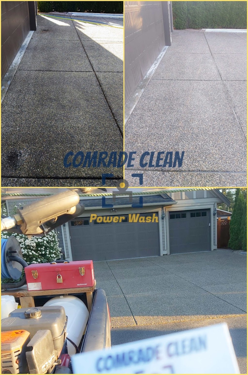 Comrade Clean Power Wash | 5331 168 St, Cloverdale, BC V3Z 1E2, Canada | Phone: (778) 700-0046