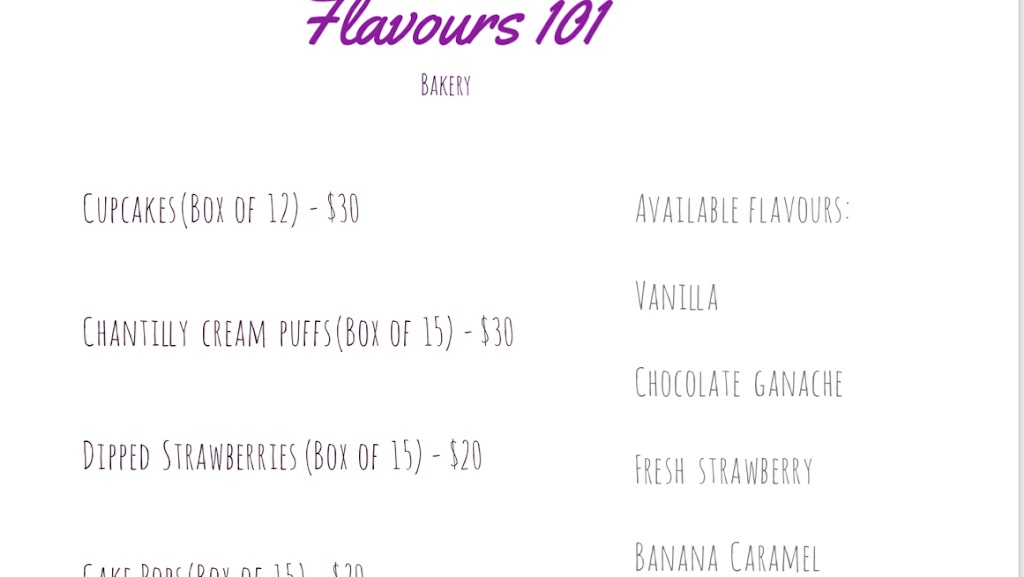 Flavours 101 | 46 Dalebrook St, Elmira, ON N3B 3N3, Canada | Phone: (226) 899-2015