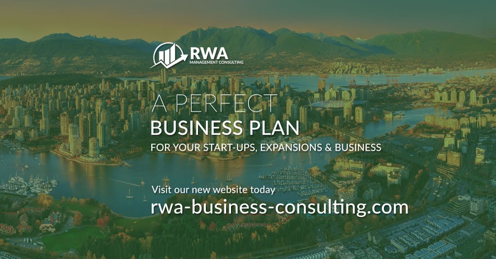 R.W.A. Management Consulting & Business Plans | 359 E 23 St, North Vancouver, BC V7L 3E6, Canada | Phone: (778) 889-9522