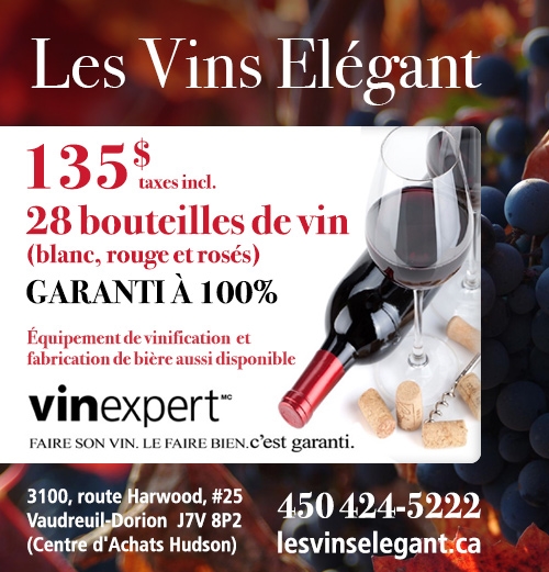Les Vins Elégant | 3100 Route Harwood #25, Vaudreuil-Dorion, QC J7V 8P2, Canada | Phone: (450) 424-5222