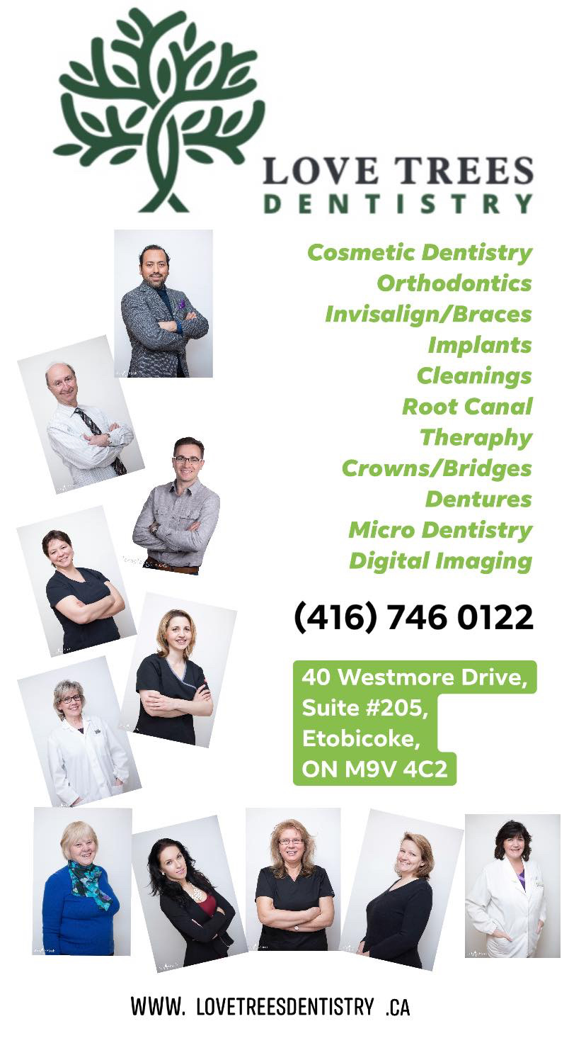 Love Trees Dentistry | 40 Westmore Dr Suite #205, Etobicoke, ON M9V 3Y6, Canada | Phone: (416) 746-0122