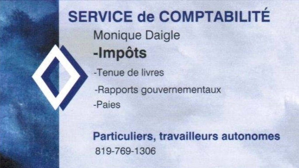 Service de comptabilité Monique Daigle | 1308 Rue Fraser, Magog, QC J1X 5C9, Canada | Phone: (819) 769-1306