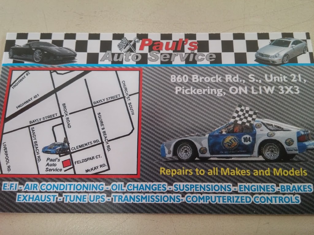 Pauls Auto Service | 860 Brock Rd, Pickering, ON L1W 3X3, Canada | Phone: (905) 420-8100