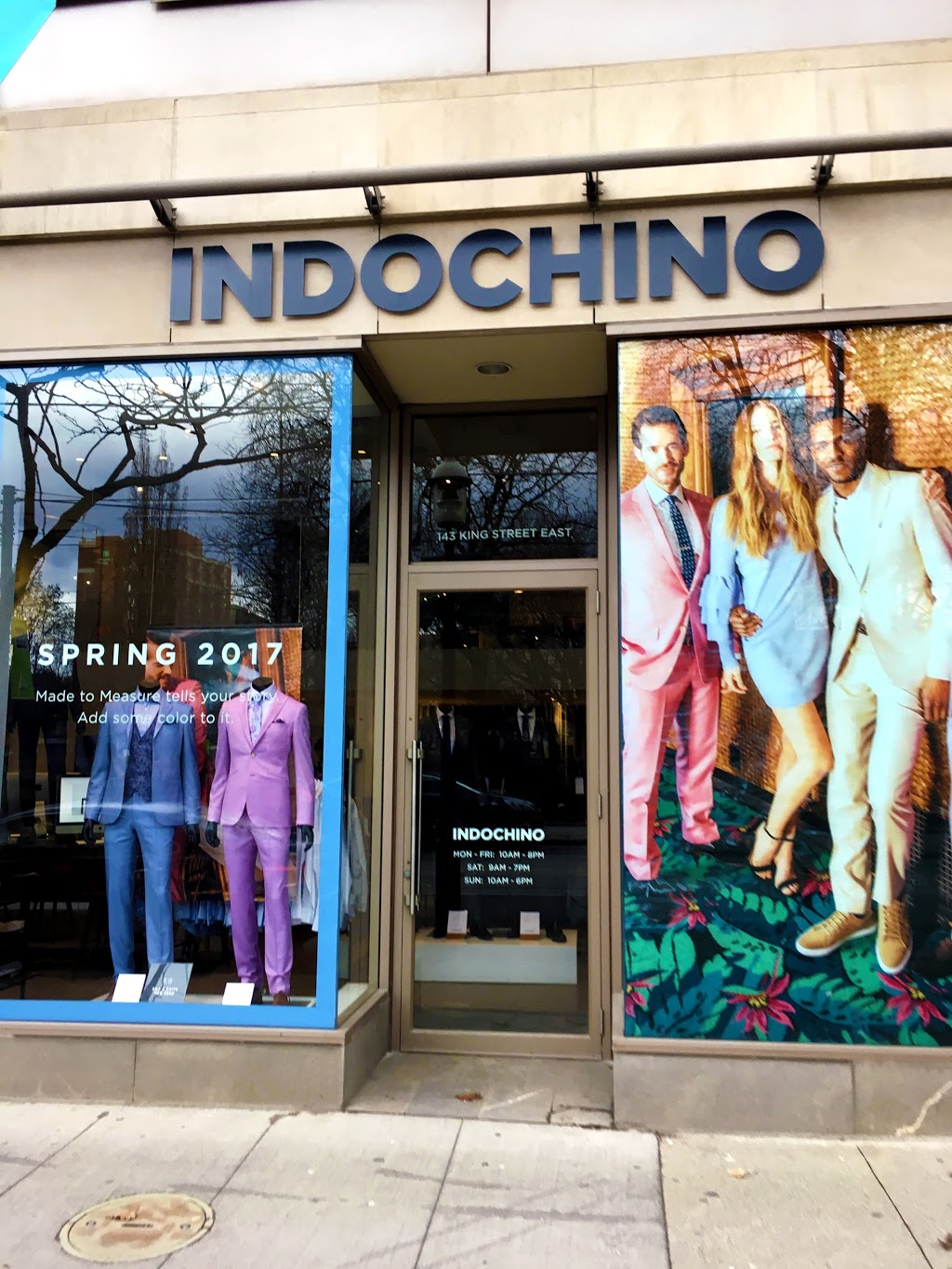 Indochino | 143 King St E, Toronto, ON M5C 1G6, Canada | Phone: (416) 260-6665