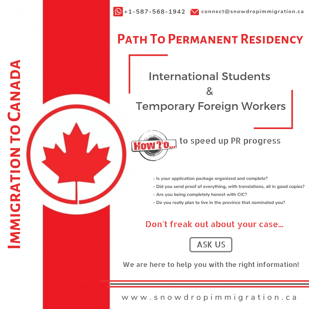 Snowdrop Immigration Services Ltd | 533 Ebbers Way NW, Edmonton, AB T5Y 3T8, Canada | Phone: (587) 568-1942