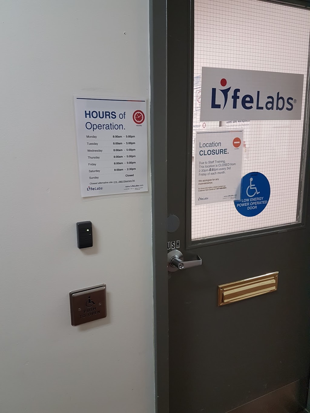 LifeLabs | 4125 Lawrence Ave E Suite 201, Scarborough, ON M1E 2S2, Canada | Phone: (416) 286-8703
