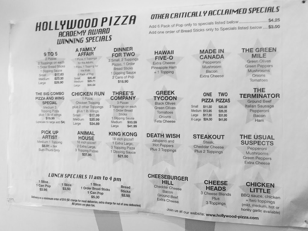 Hollywood Pizza | 4 Pine River Rd, Angus, ON L0M 1B2, Canada | Phone: (705) 516-5160