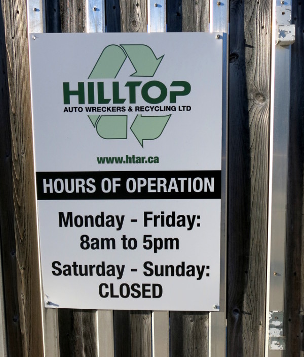 Hilltop Auto Wreckers & Recycling | 3518 Davis Dr, Cedar Valley, ON L0G 1E0, Canada | Phone: (905) 954-0002