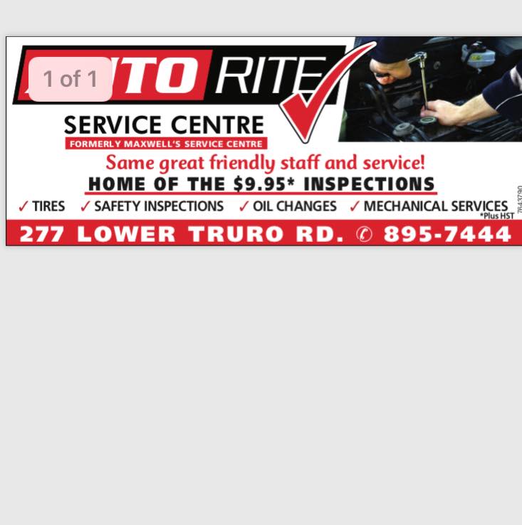 AutoRite Service Centre | 204 Robie St, Truro, NS B2N 1L1, Canada | Phone: (902) 895-7444