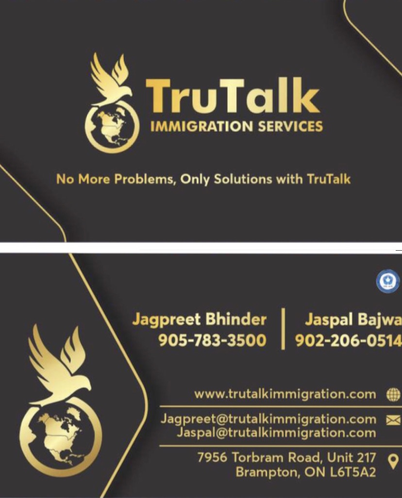 Tru Talk Immigration | 7956 Torbram Rd UNIT 217, Brampton, ON L6T 5A2, Canada | Phone: (905) 458-2100