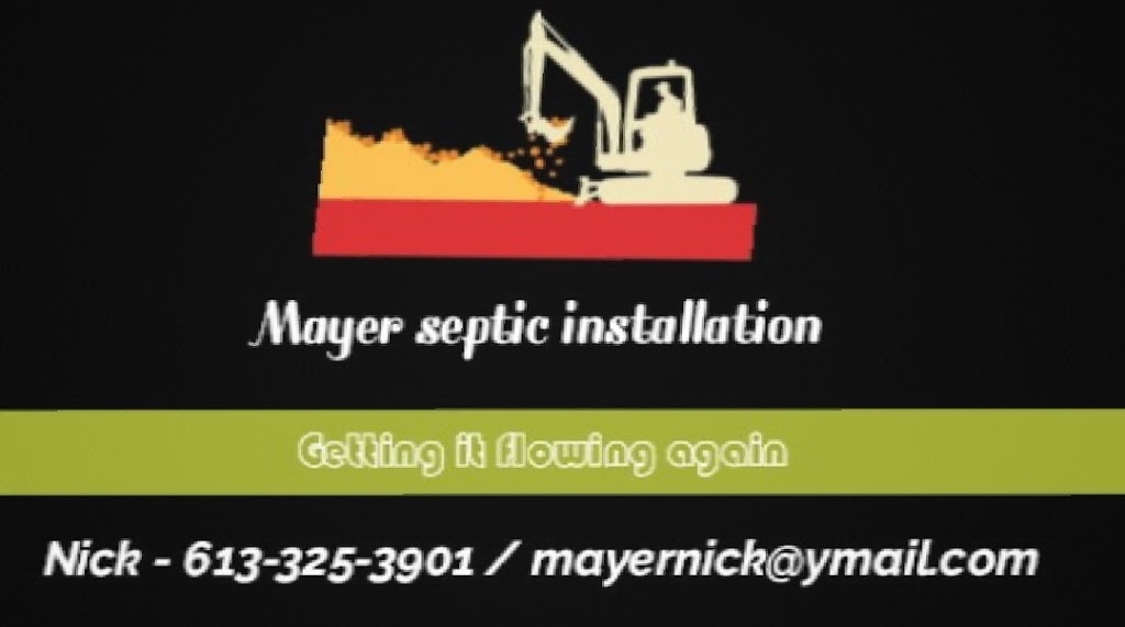 Mayer Septic Installation | 3002 Devine Rd, Navan, ON K4B 1S3, Canada | Phone: (613) 325-3901