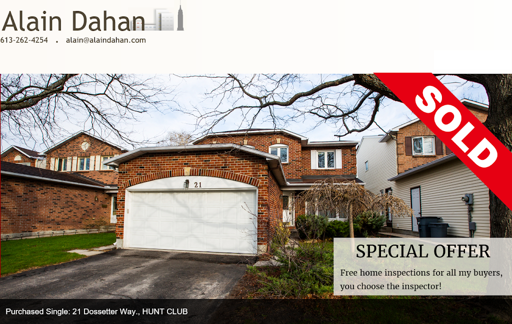 Ottawa Real Estate Agent Alain Dahan | 619 Willowmere Way, Gloucester, ON K1T 0K2, Canada | Phone: (613) 262-4254