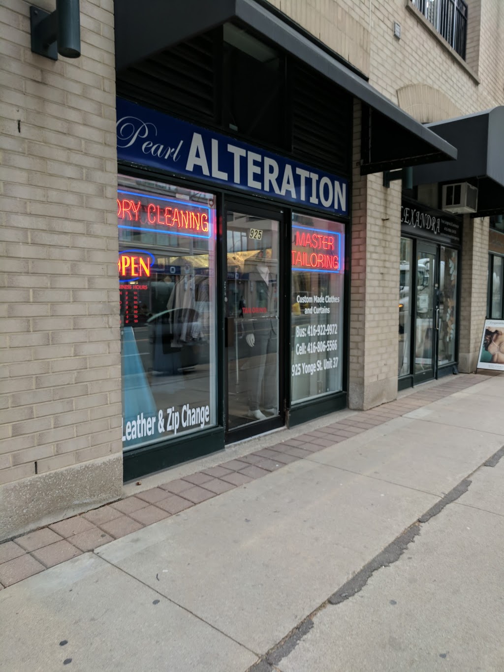 Pearl Alterations Dry Cleaning | 925 Yonge St, Toronto, ON M4W 2H2, Canada | Phone: (416) 922-9972