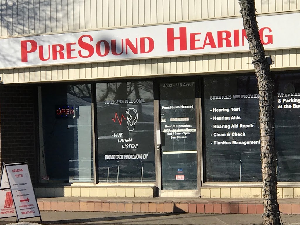 PureSound Hearing | 4002 118 Ave NW, Edmonton, AB T5W 1A1, Canada | Phone: (780) 471-3722