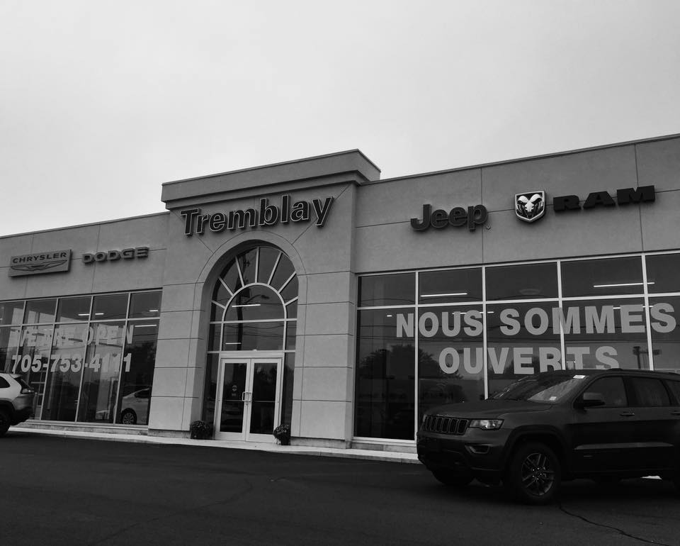 Tremblay Chrysler Dodge Jeep Ram Inc. | 24 Front St, Sturgeon Falls, ON P2B 3L4, Canada | Phone: (705) 753-4111