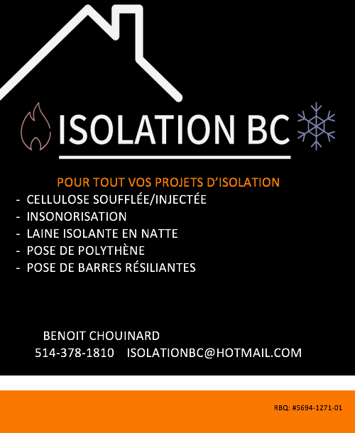 isolation bc | 2351 Rue de Chamonix, Saint-Lazare, QC J7T 3H9, Canada | Phone: (514) 378-1810