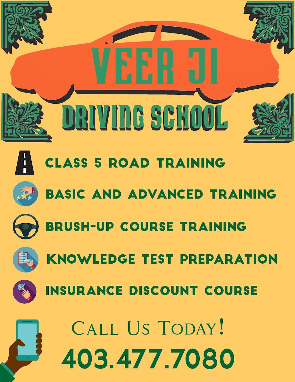 Veer ji Driving School | 8 Evansfield Cresent, Nw, AB T3P 1J8, Canada | Phone: (403) 477-7080