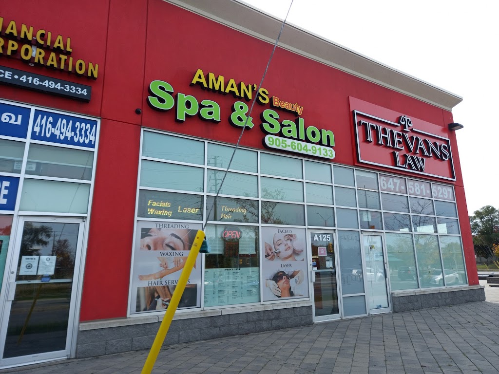 Amans Beauty Spa & Salon | 3351 Markham Rd Unit# 125, Scarborough, ON M1X 0A6, Canada | Phone: (905) 604-9133