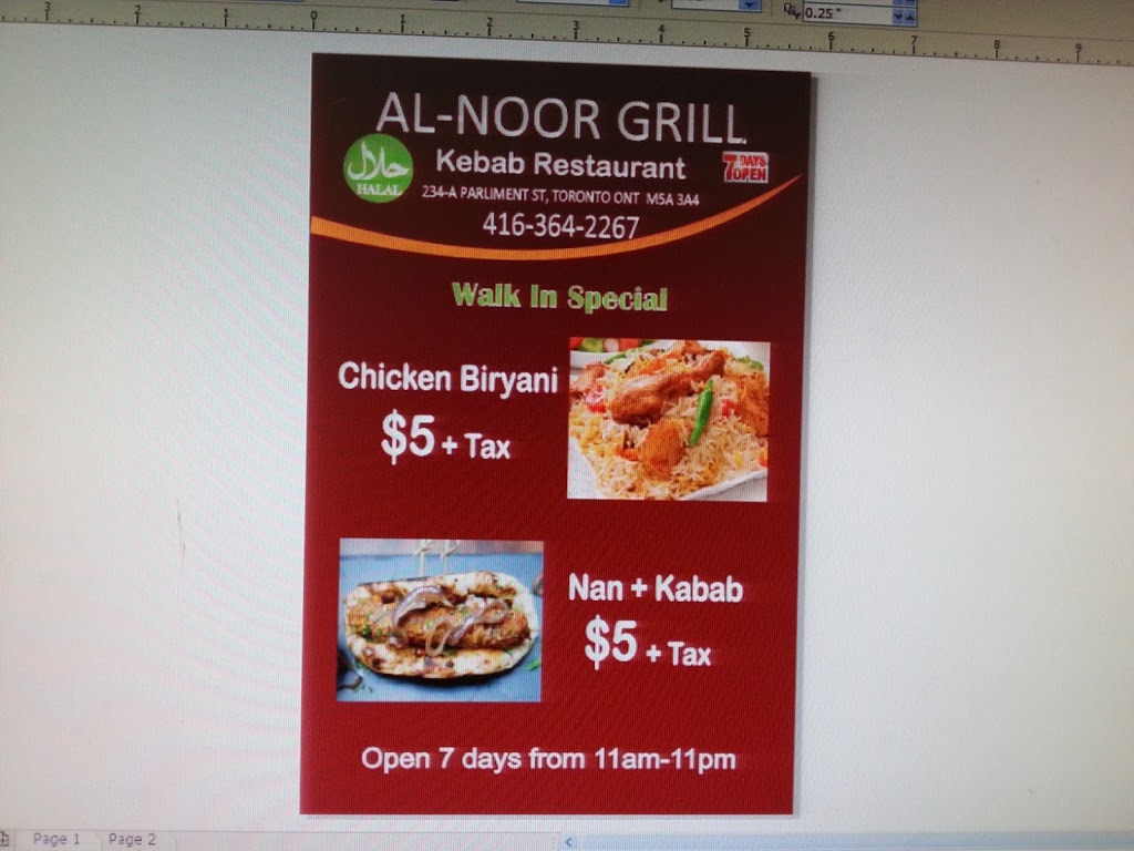 AL - NOOR GRILL | 234 Parliament St, Toronto, ON M5A 3A4, Canada | Phone: (416) 364-2267