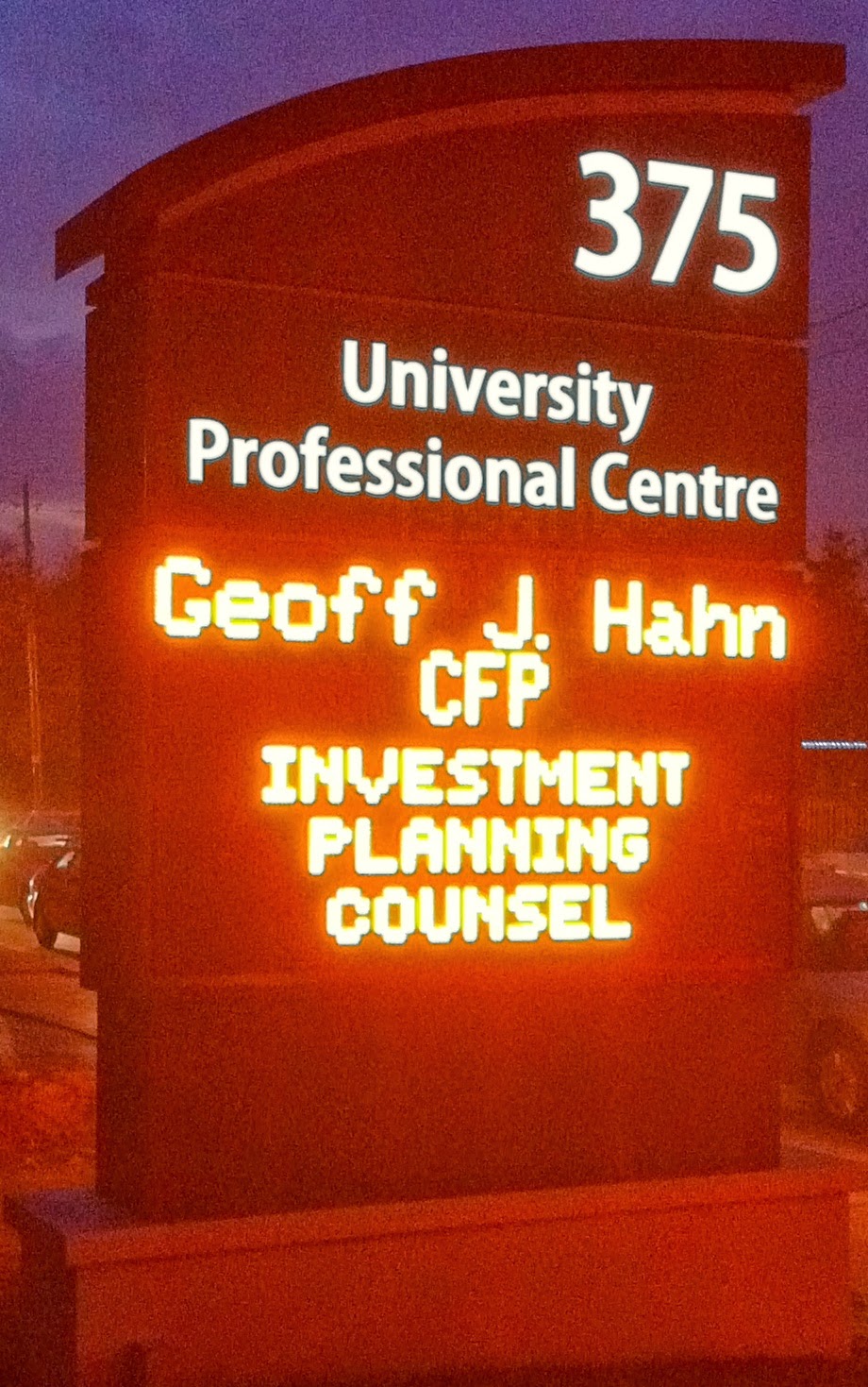 Investment Planning Counsel - IPC Waterloo Geoff J. Hahn, CFP | 375 University Ave, Waterloo, ON N2K 3M7, Canada | Phone: (519) 772-2500