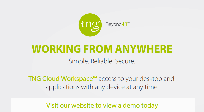 TNG Cloud Workspace | 1235 Fairview St #319, Burlington, ON L7S 2K9, Canada | Phone: (416) 583-2052