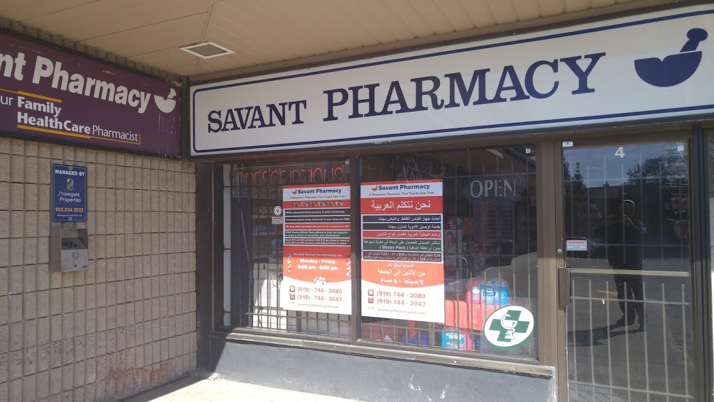 Savant Pharmacy | 200 Highland Rd W, Kitchener, ON N2M 3C2, Canada | Phone: (519) 744-2080