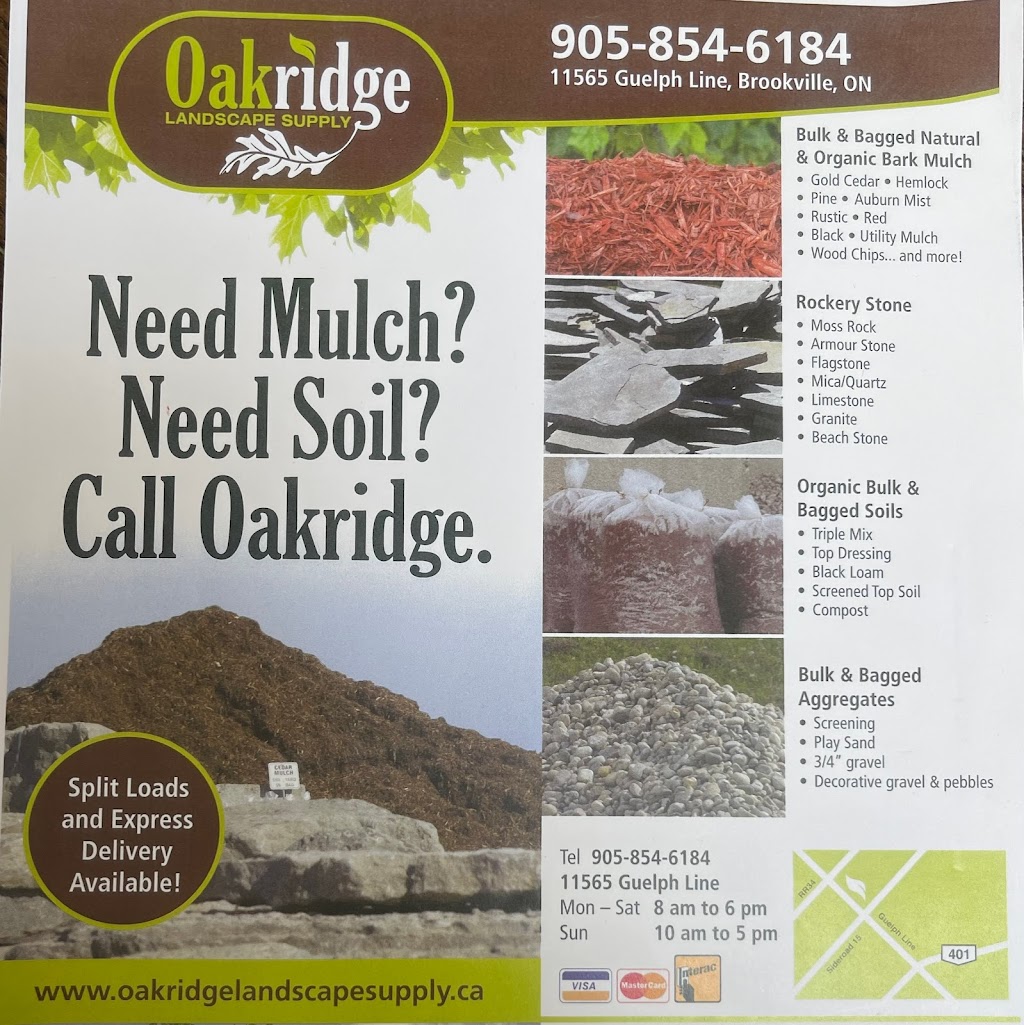 Oakridge Garden & Landscape Supply | 11565 Guelph Line, Milton, ON L0P 1B0, Canada | Phone: (905) 854-6184