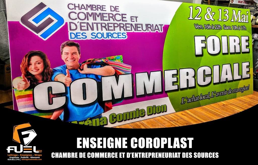 Fuel Media Lettrage Graphisme Publicité Wraps | 267 Boulevard St Luc, Asbestos, QC J1T 2V8, Canada | Phone: (819) 821-1741