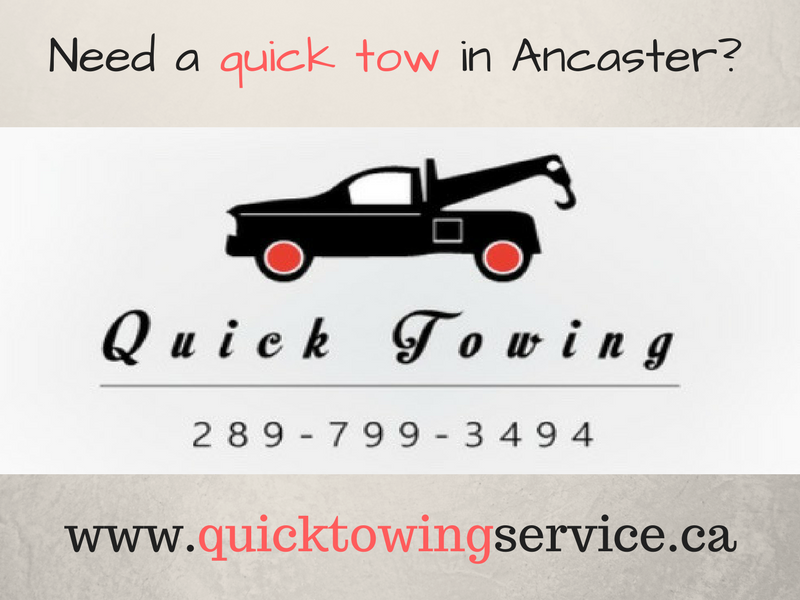 Quick Towing Ancaster | 35 Stone Church Rd #184, Ancaster, ON L9K 1S5, Canada | Phone: (289) 204-0960