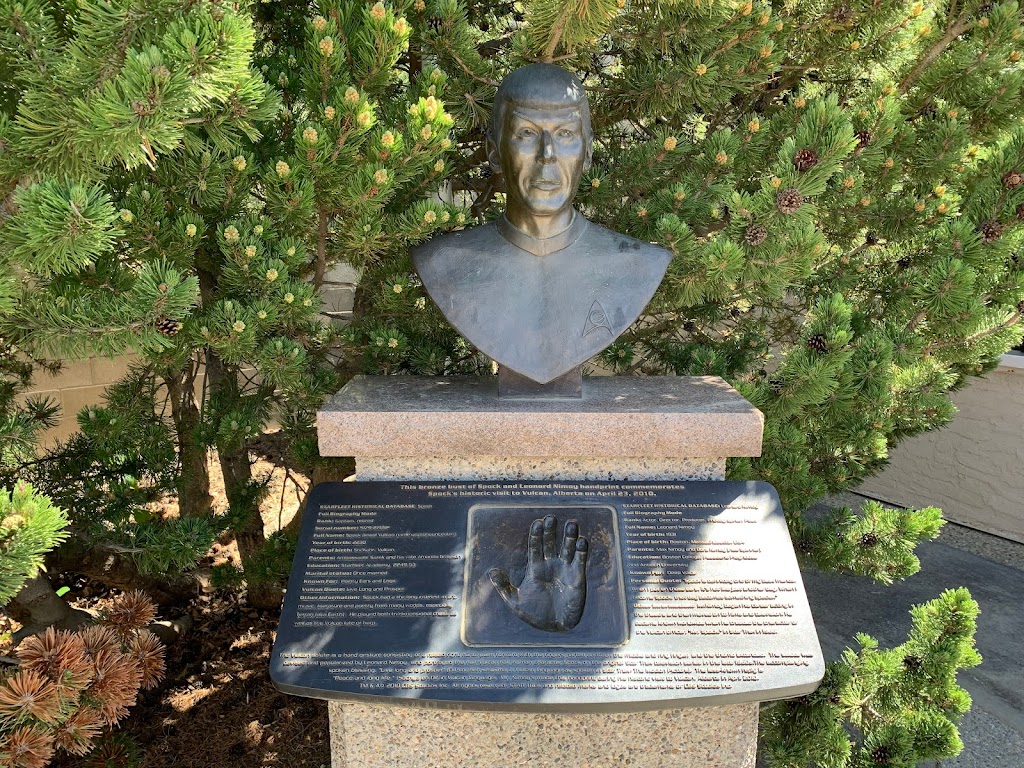 Vulcan Spock Bronze Bust and Handprint | 108 2 Ave S, Vulcan, AB T0L 2B0, Canada | Phone: (403) 485-2994